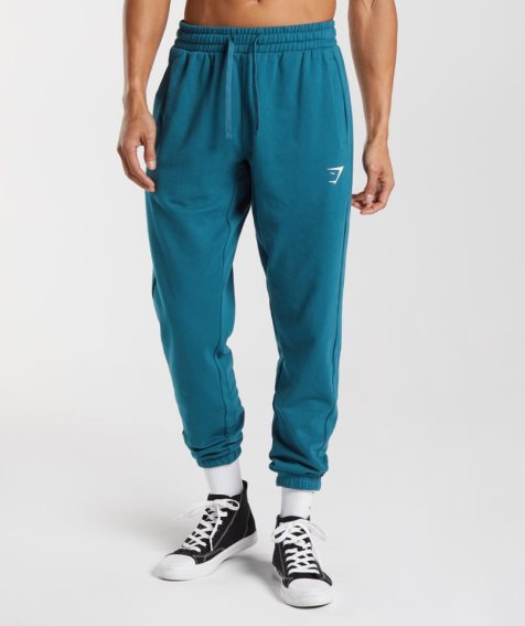 Men's Gymshark Essential Oversized Jogger Blue | NZ 9MUJHB